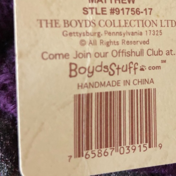 Boyd’s Bear Collection Bear - Picture 9 of 9